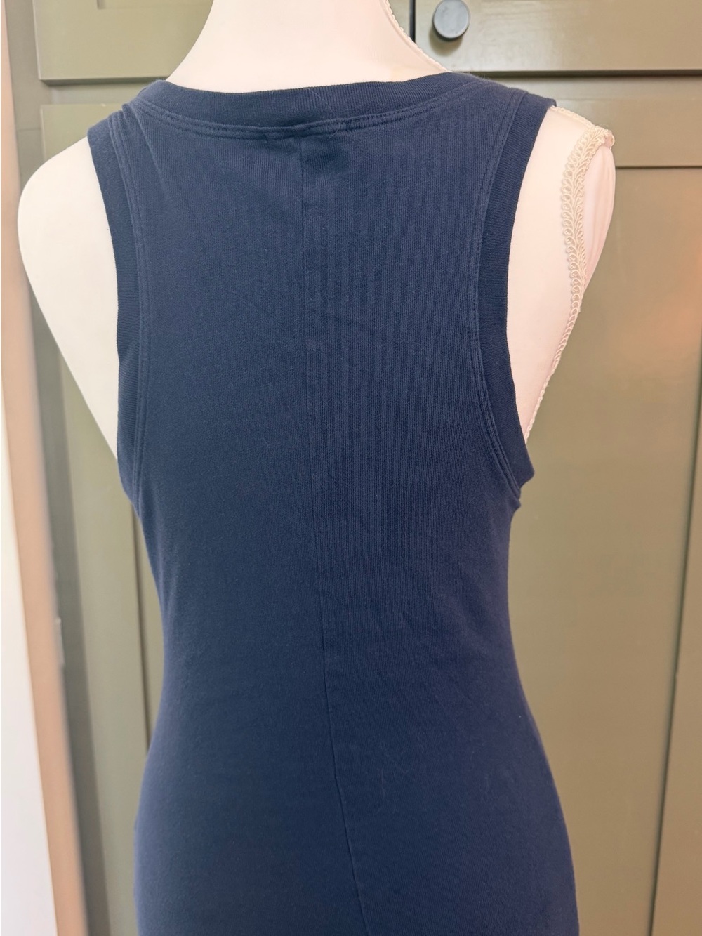 Classic Sleeveless Navy Maxi Dress - Size 1 - Picture 4 of 6